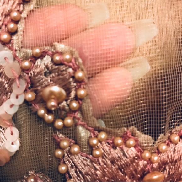 ASOS A Star is Born embellished fringe rose dress - Picture 6 of 8